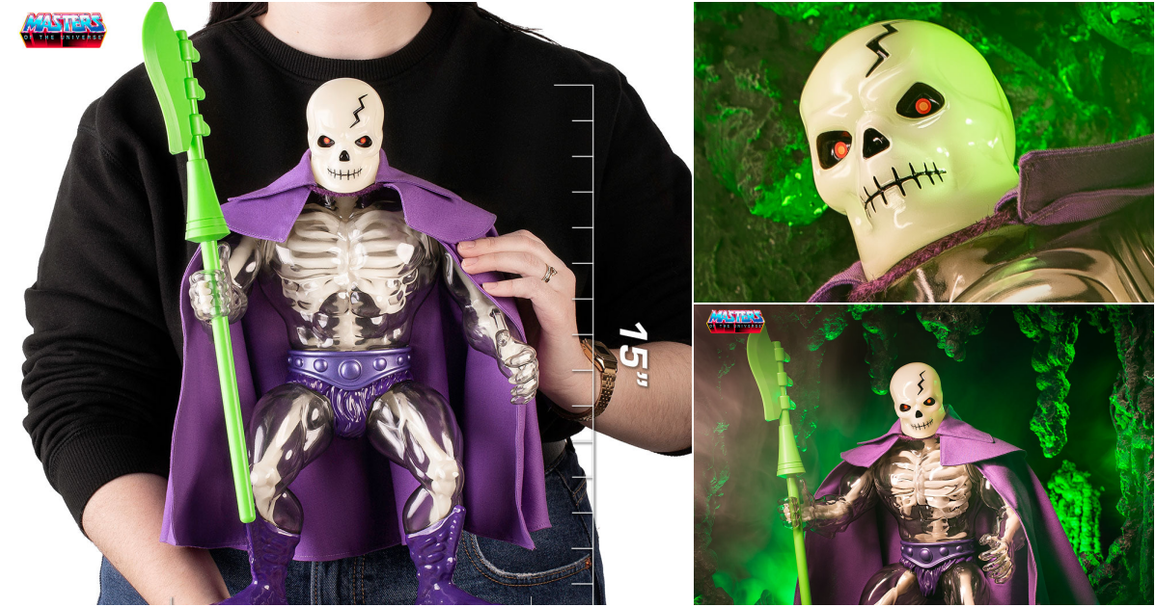 MONDO『太空超人 夜光骷髏王（ScareGlow）』1/6 超大尺寸軟膠玩具，改良的透明身軀設計散發前所未有的高質感！