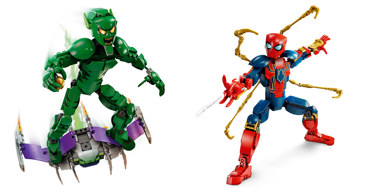 LEGO 76298「鋼鐵蜘蛛」、76284「綠惡魔」兩款磚拼人偶 4 月上市！