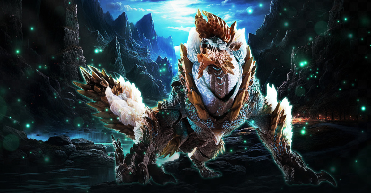 S.H.MonsterArts『魔物獵人 雷狼龍』以 20 周年紀念版再登場 附上新規放電特效、20 周年紀念 LOGO 台座！