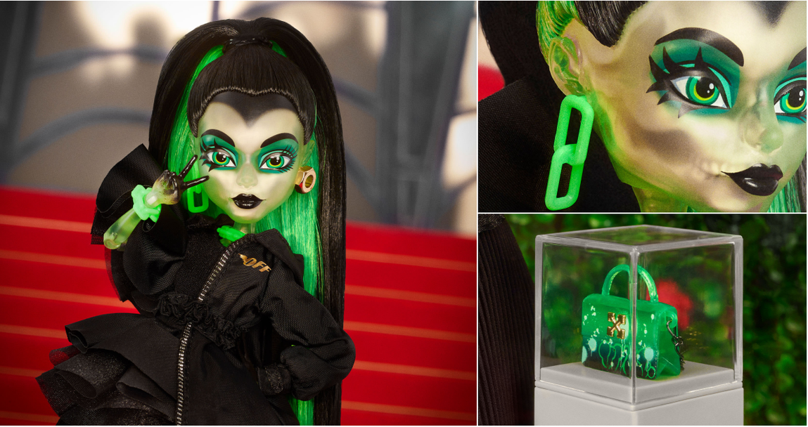 Mattel Creations『精靈高中 x Off-White™ Symphanee Midnight』收藏娃娃，以幽靈般的魅力為強勢聯名畫下休止符！