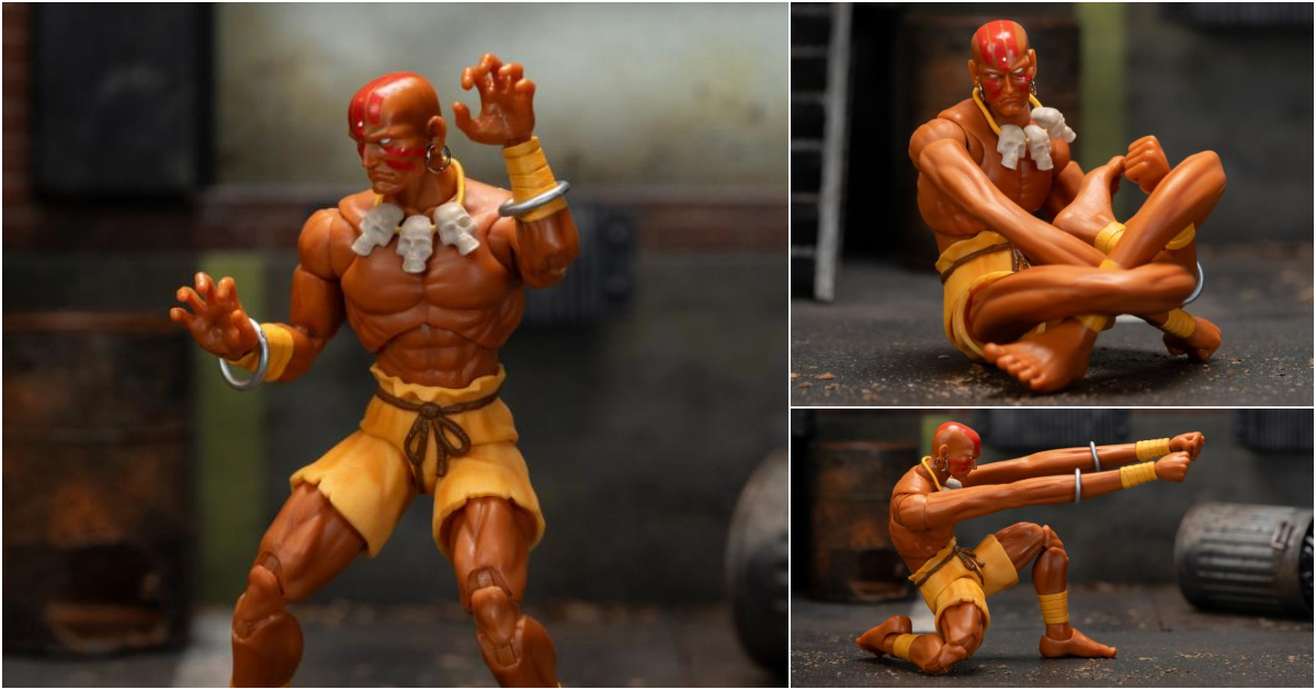 JADA TOYS『快打旋風 達爾西姆（Dhalsim）』6 吋可動人偶，再現手長腳長的戰鬥姿態！