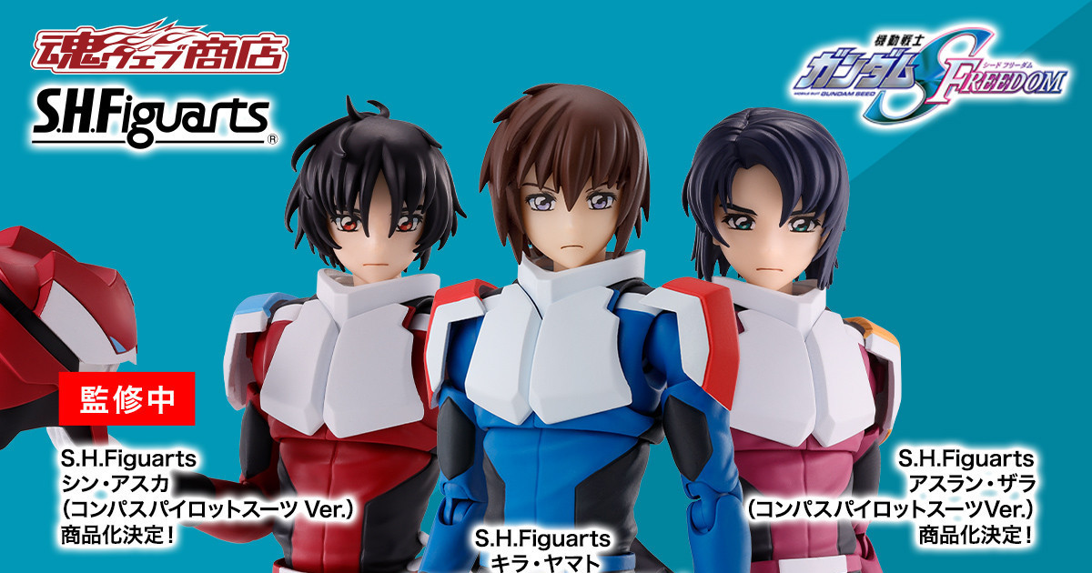鋼彈SEED劇場版『S.H.Figuarts 阿斯蘭・薩拉 / 真・飛鳥』駕駛服造型確定商品化！