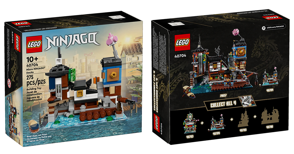LEGO 40704「迷你旋風忍者城碼頭」（Micro NINJAGO® Docks）公開！