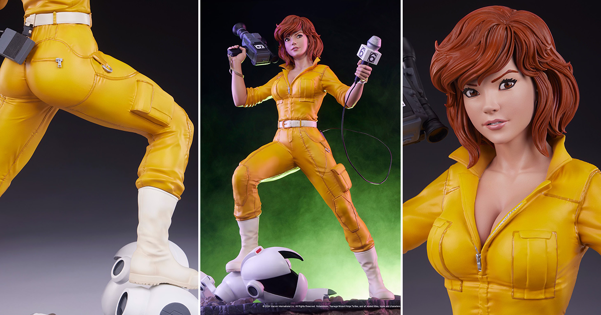 PCS《忍者龜》艾波·歐尼爾（April O’Neil）Silver Exclusive 1/4 比例全身雕像 神龜最可靠的人類盟友！
