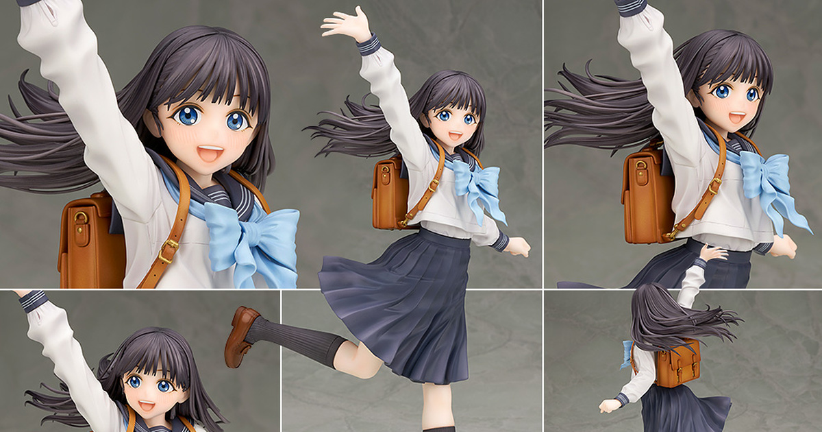 ALTER『《明日同學的水手服》明日小路』1/7 比例塗裝完成品，再現原作中輕盈美好的可愛形象！