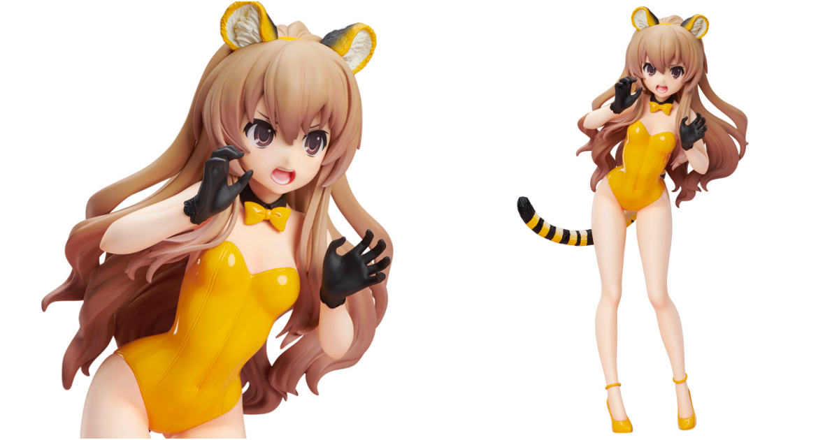FREEing『《 TIGER×DRAGON！》逢坂大河 裸腿老虎 Ver.』1/4 比例塗裝完成品，掌中老虎以生足造型再登場！