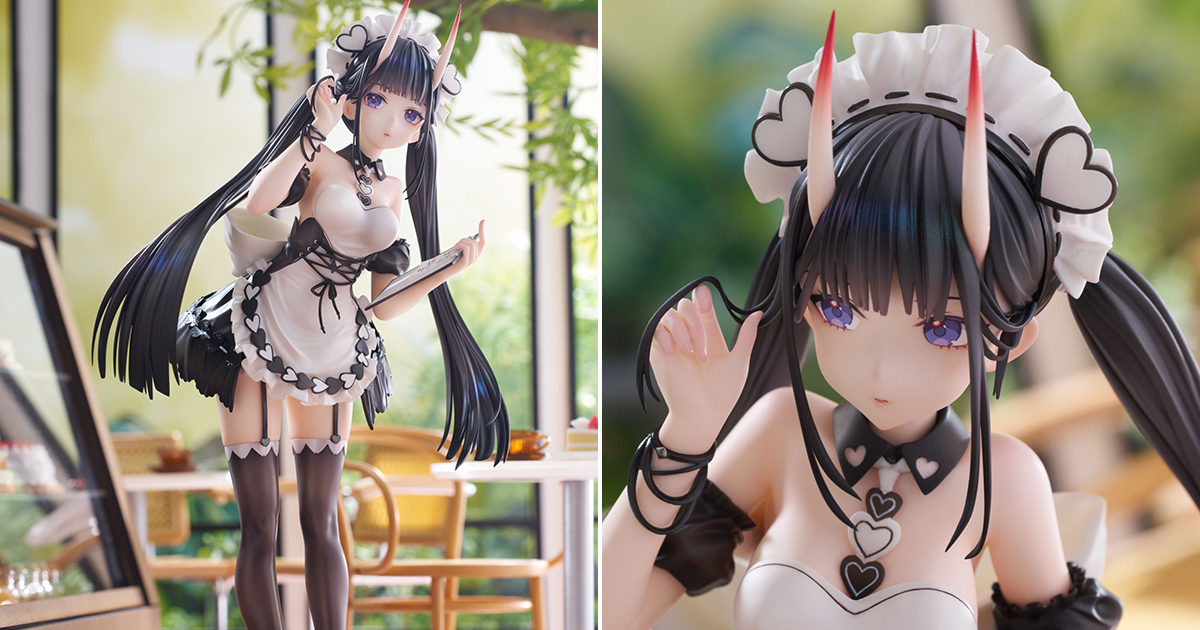 AliceGlint《碧藍航線》「能代 需要少冰嗎？」1/7 比例 PVC塗裝完成品 綁起雙馬尾的稚嫩女僕造型！