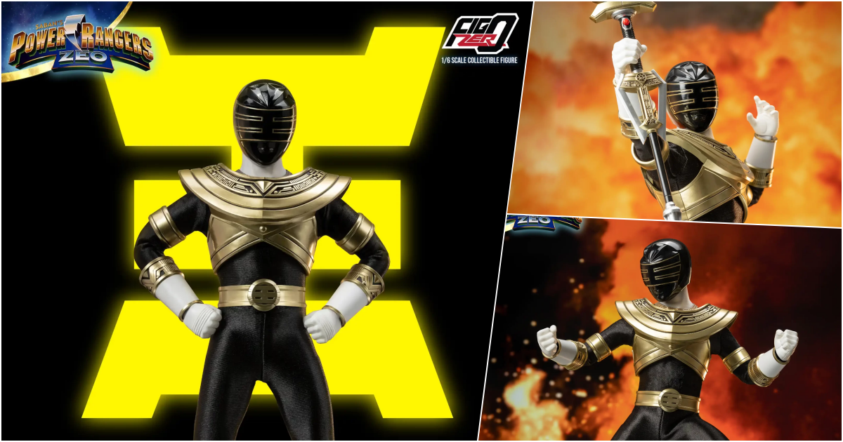 threezero『《新金剛戰士》（Power Rangers ZEO）金衣戰士』1/6 比例可動人偶，寫滿王字的強大戰士登場！
