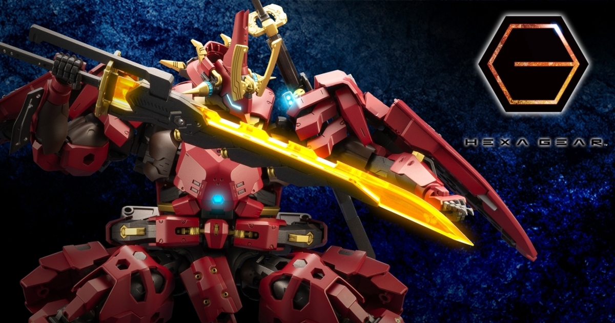 六角機牙 HEXA GEAR『武威登龍 “凱風快晴”』手持大刀的深紅鎧甲武者登場！