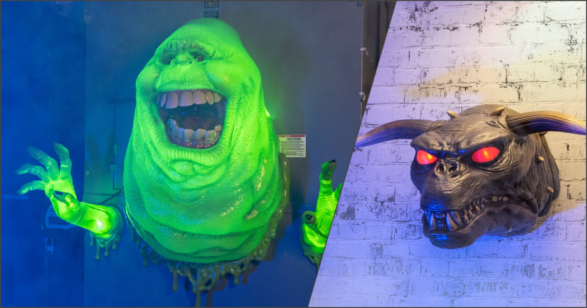 Trick or Treat Studios『《魔鬼剋星》史萊姆（Slimer）／祖魯（Zull）』發光壁飾，用破牆而出的鬼怪來裝飾房間吧！