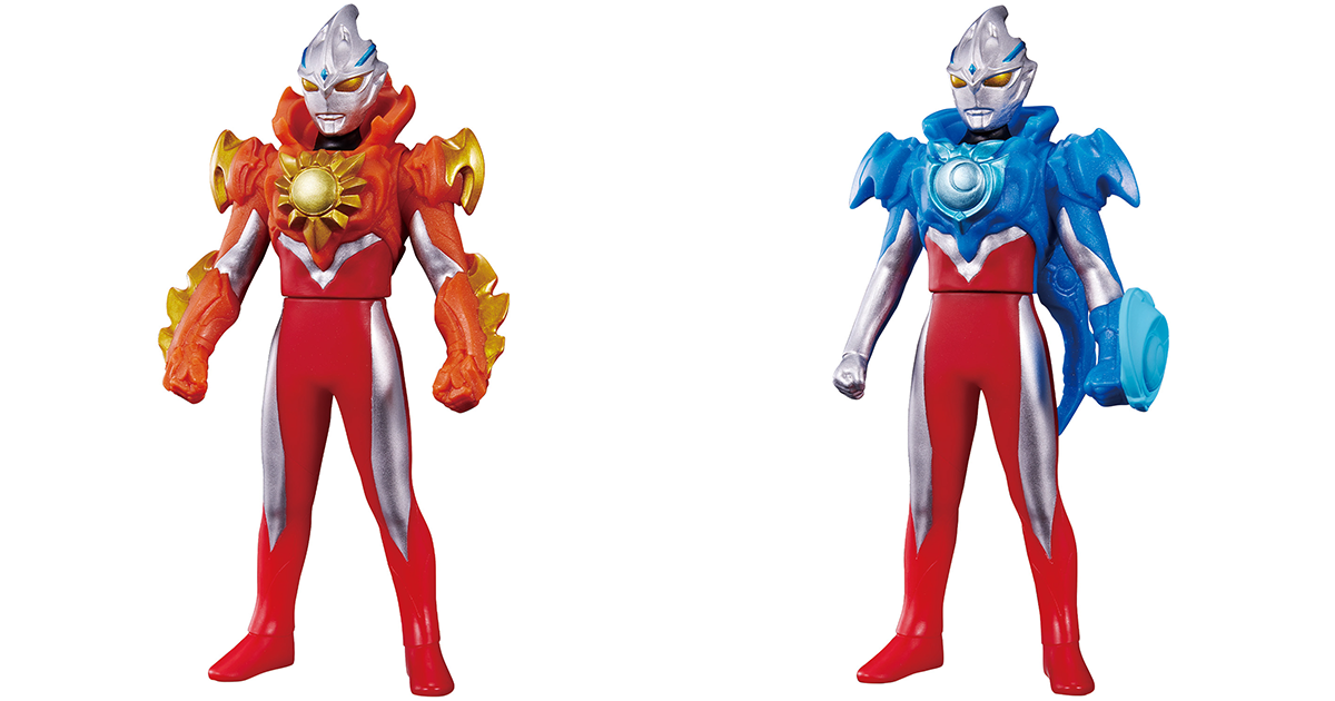 萬代 Ultra Hero Series 超人力霸王ARC 太陽裝甲（ソリスアーマー）、月亮裝甲（ルーナアーマー）軟膠玩具