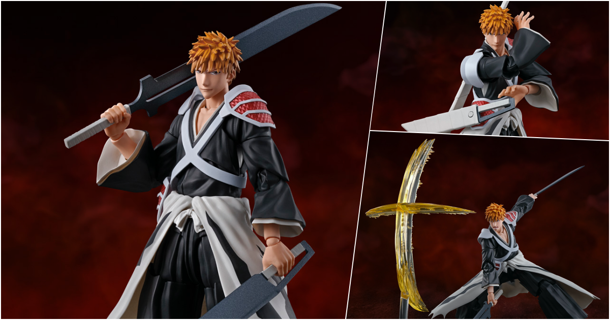 S.H.Figuarts『《BLEACH 死神》黒崎一護  - 二刀斬月 -』可動人偶，解放力量的新斬魄刀型態霸氣登場！