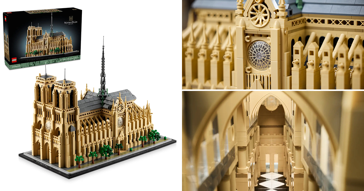 LEGO 21061 建築系列「巴黎聖母院」（Notre-Dame de Paris）絕美玫瑰窗、尖肋骨拱結構再現！