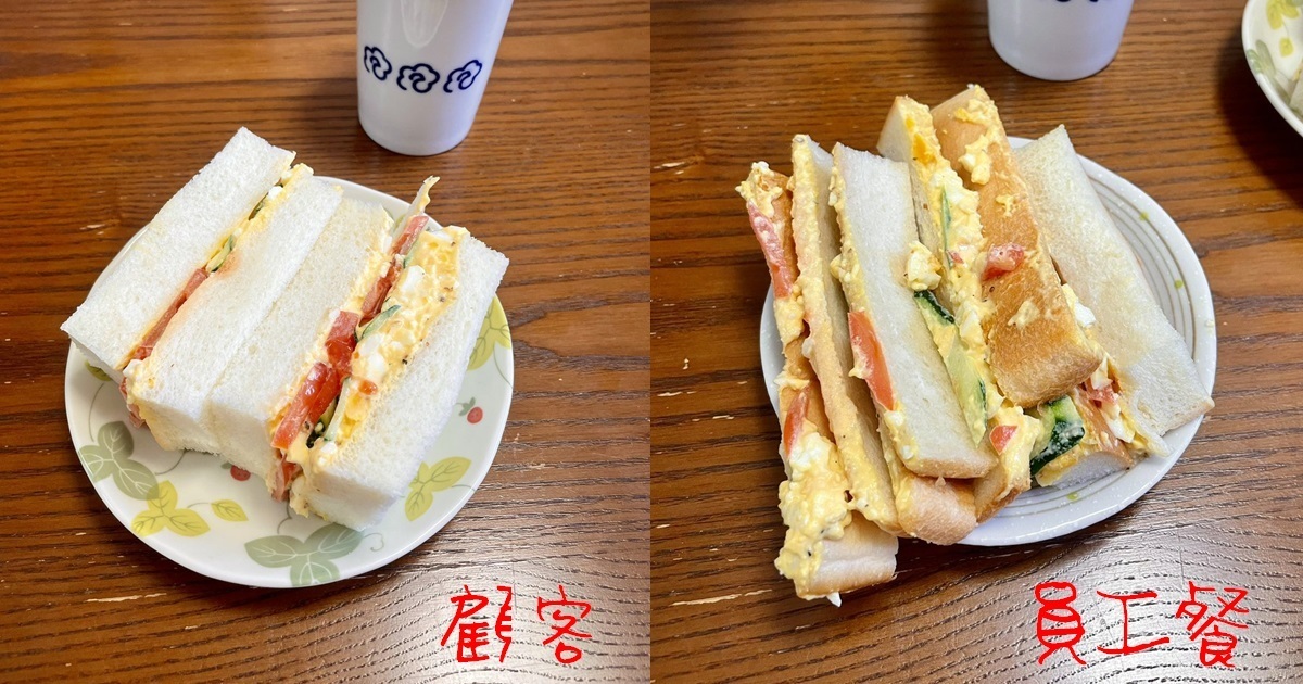 原咖啡廳廚房工作推主老公秀「給顧客的餐點VS員工餐」 網友 : 員工餐醜但份量超大阿！