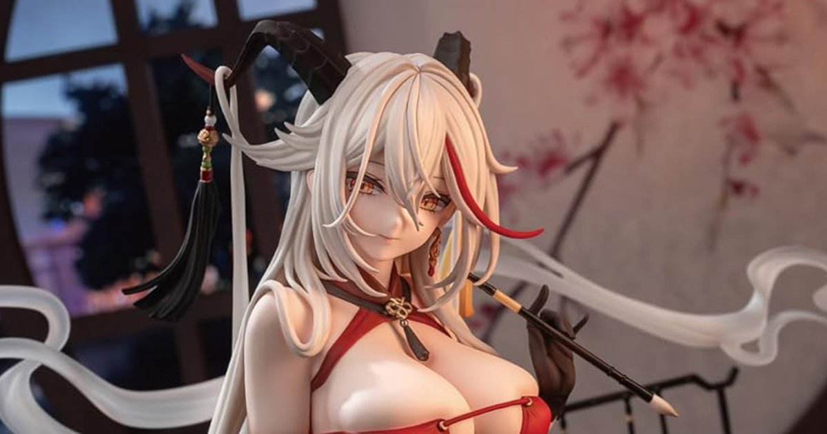AniGame《碧藍航線》埃吉爾 金龍騰祥雲Ver. 1/6 比例 PVC塗裝完成品 色氣滿點的大膽旗袍造型！