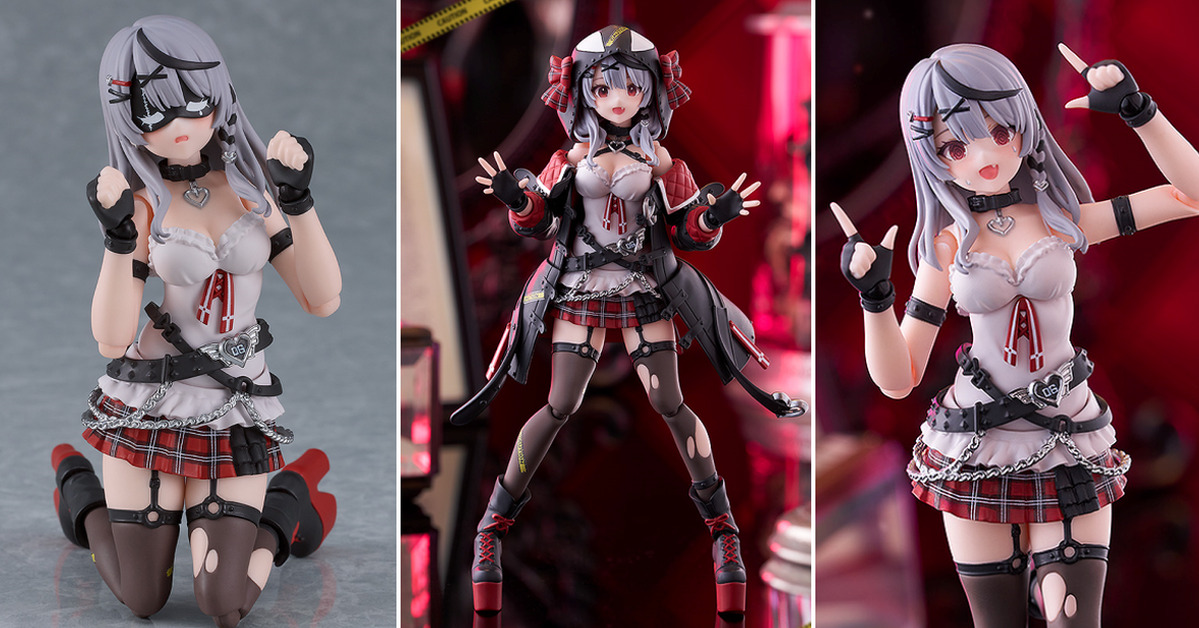 hololive六期生『figma 沙花叉克蘿耶』可動人偶 秘密結社holoX的清潔工又來啦～