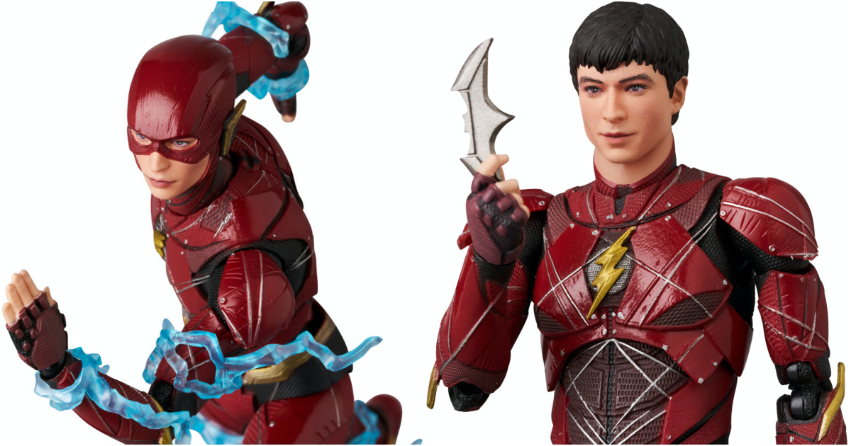 MAFEX『《正義聯盟》閃電俠（The Flash）查導版 Ver.』6 吋可動人偶，推一下就跑的英雄再度回歸！