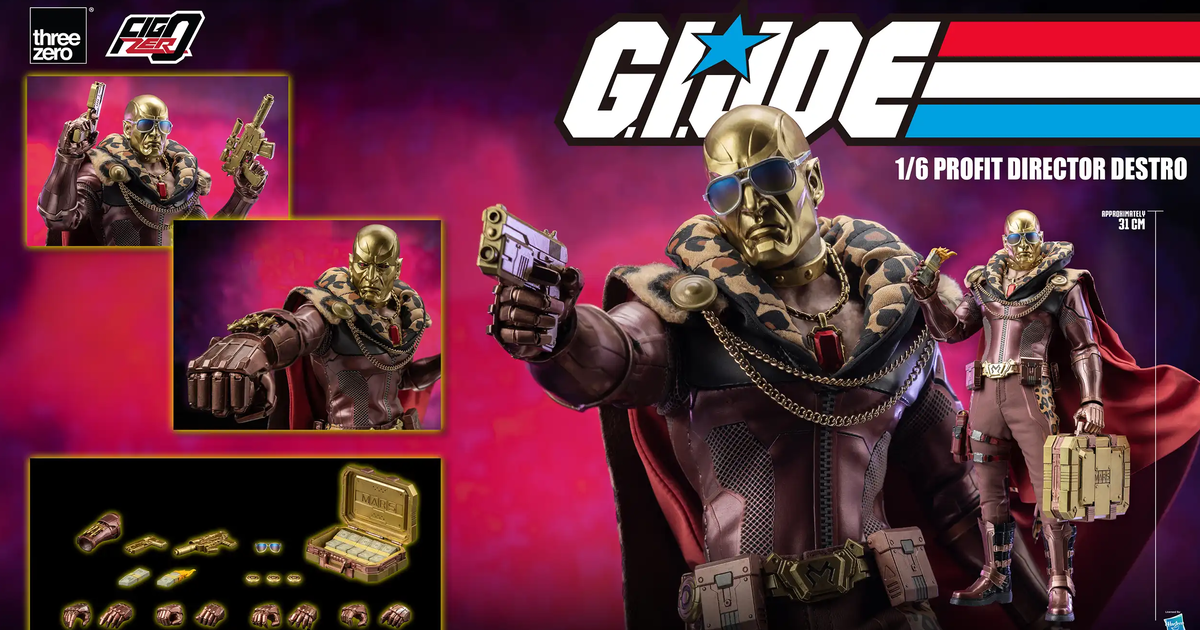 threezero BBTS 限定『《G.I.JOE 特種部隊》利潤總監戴斯卓（Profit Director Destro）』1/6 比例可動人偶