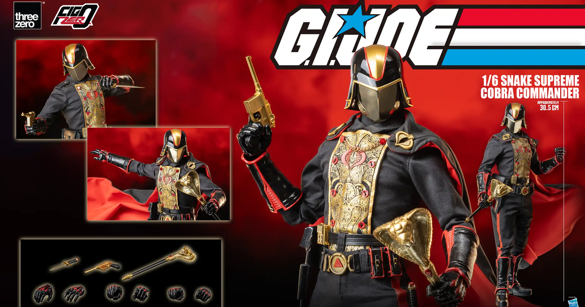 threezero BBTS 限定『《G.I.JOE 特種部隊》至尊眼鏡蛇指揮官（Snake Supreme Cobra Commander）』1/6 比例可動人偶