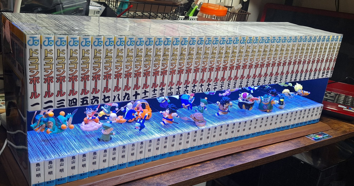 經典賦予新生命絕讚呈現！ 日本職人將《七龍珠》整套漫畫書背作成超帥展示品