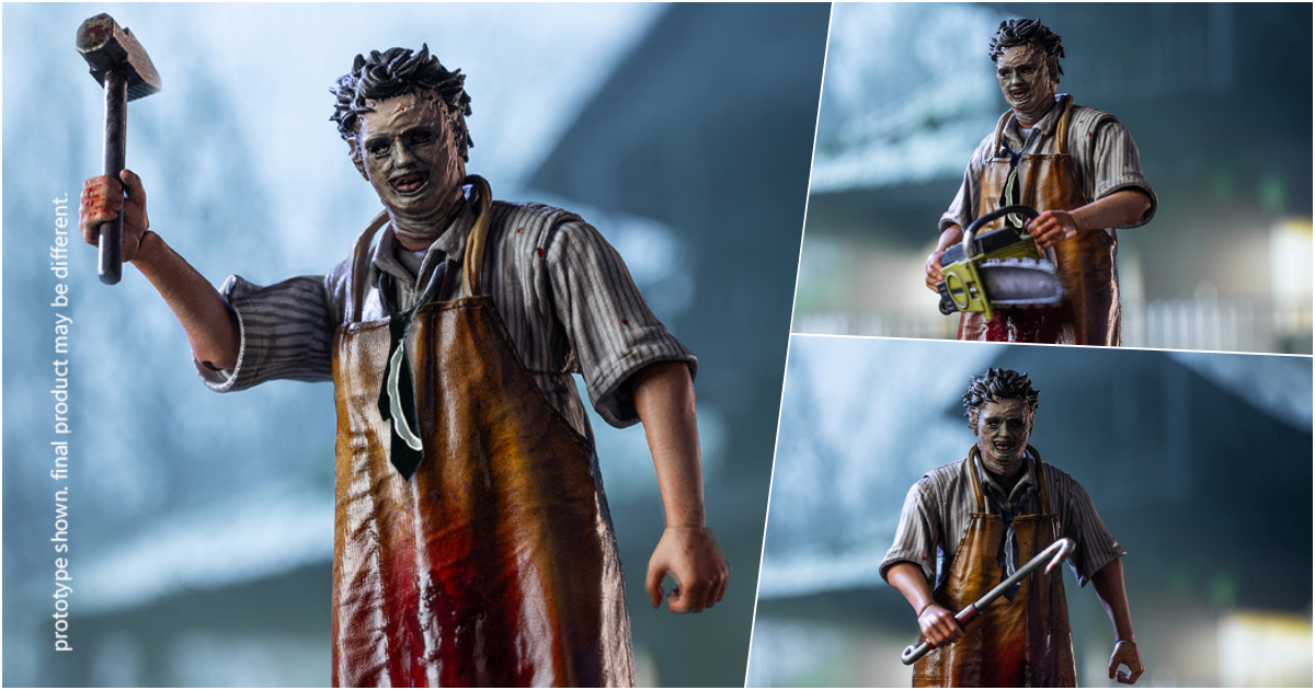 HIYA TOYS『《德州電鋸殺人狂》皮臉（LeatherFace）』1/18 比例可動人偶，讓人沉浸在顫抖氛圍中的殺人狂魔現身！