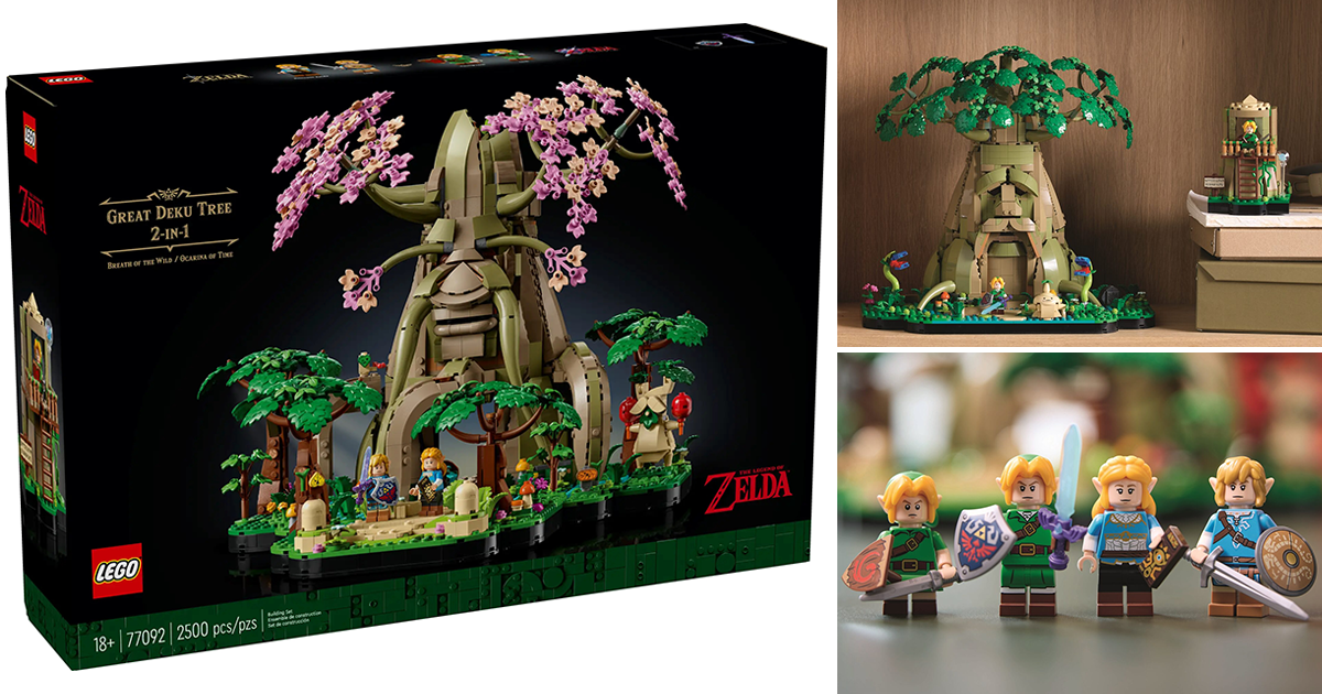 LEGO 77092 薩爾達傳說系列「德庫樹長老 (Great Deku Tree) 2-in-1」再現《曠野之息》、《時之笛》的森林守護神！