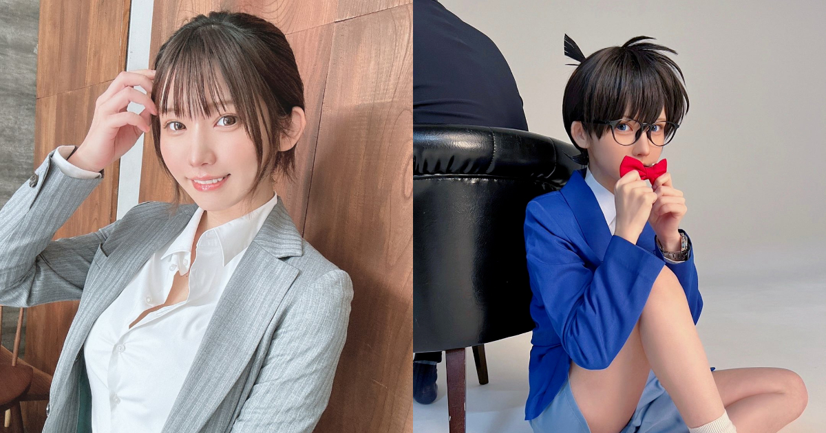 不愧是專業的...！？Coser「えなこ」打扮成「江戶川柯南」還原度極高讓網友震驚「怎麼變小了？」