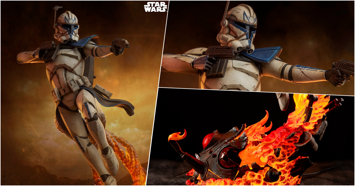 Sideshow Collectibles『《星際大戰》雷克斯上尉（Captain Rex）』1/4 比例收藏雕像，噴射起飛的魄力動態！