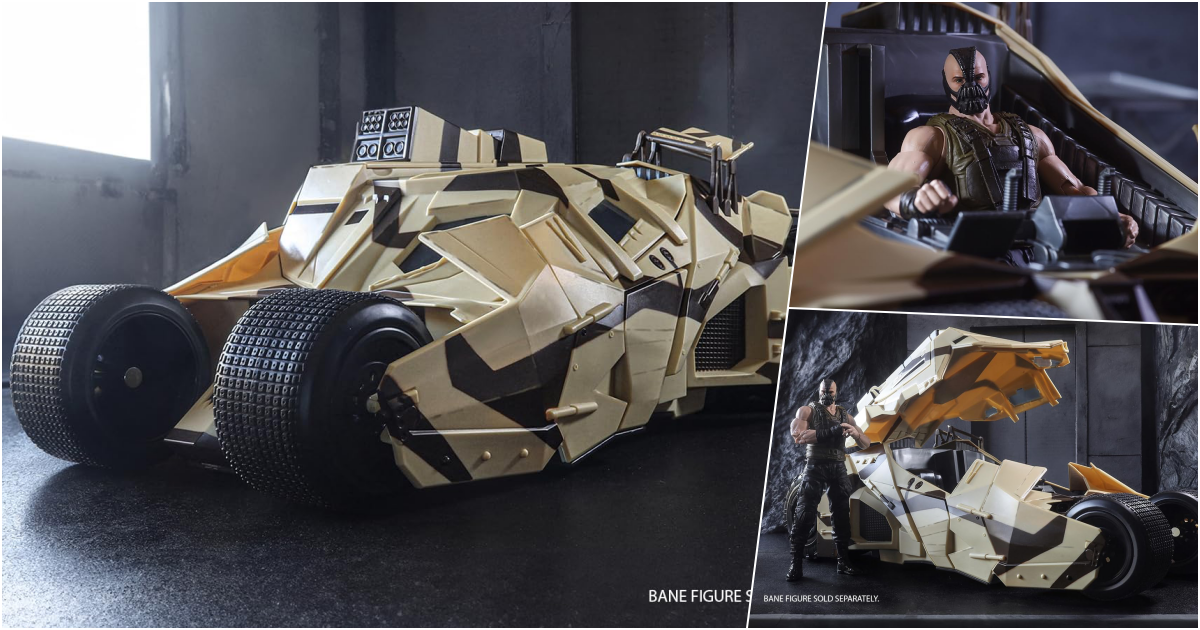 麥法蘭 DC Multiverse 金標『《黑暗騎士：黎明昇起》迷彩不倒翁裝甲車（Camouflage Tumbler）』模型