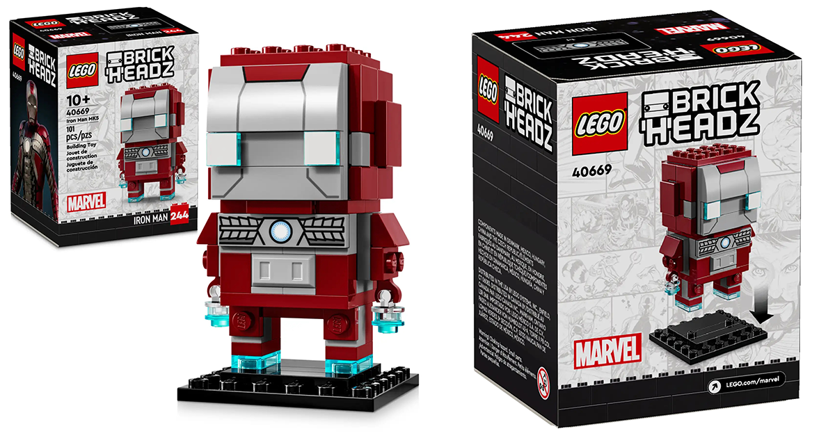 LEGO 40669 BrickHeadz 系列「鋼鐵人馬克5」（Iron Man MK5 Figure）