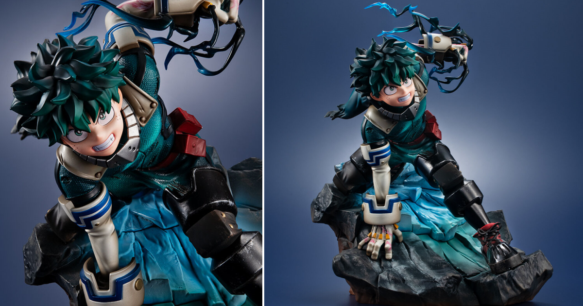 MEGAHOUSE『Lucrea 我的英雄學院 綠谷出久』1/7比例模型 黑鞭發動的熱血場景！