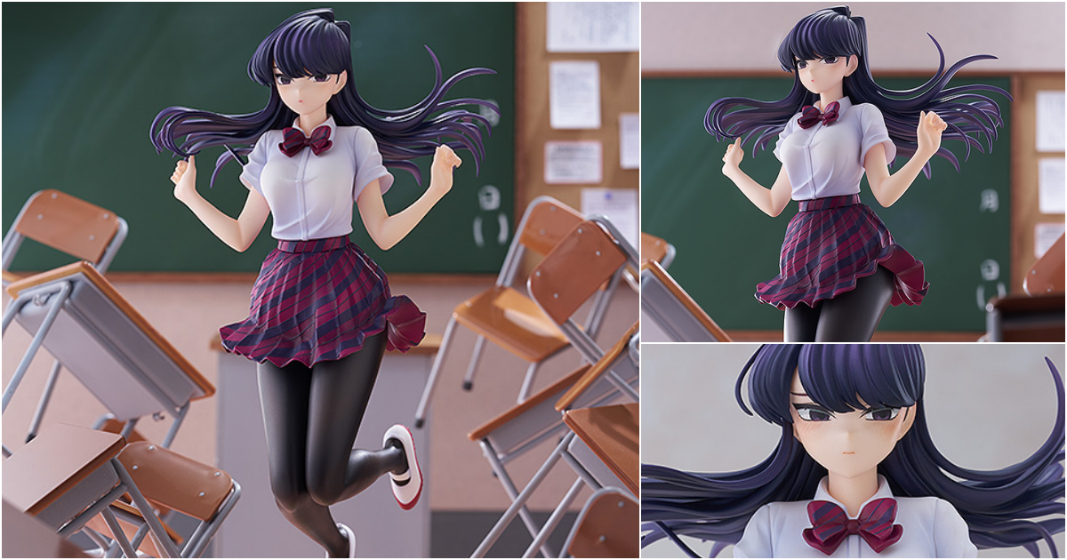 Miyuki『《古見同學是溝通魯蛇。》古見硝子 夏季制服 Ver. 特裝版』1/7 比例塗裝完成品，再現 OP2 的漂浮動態！