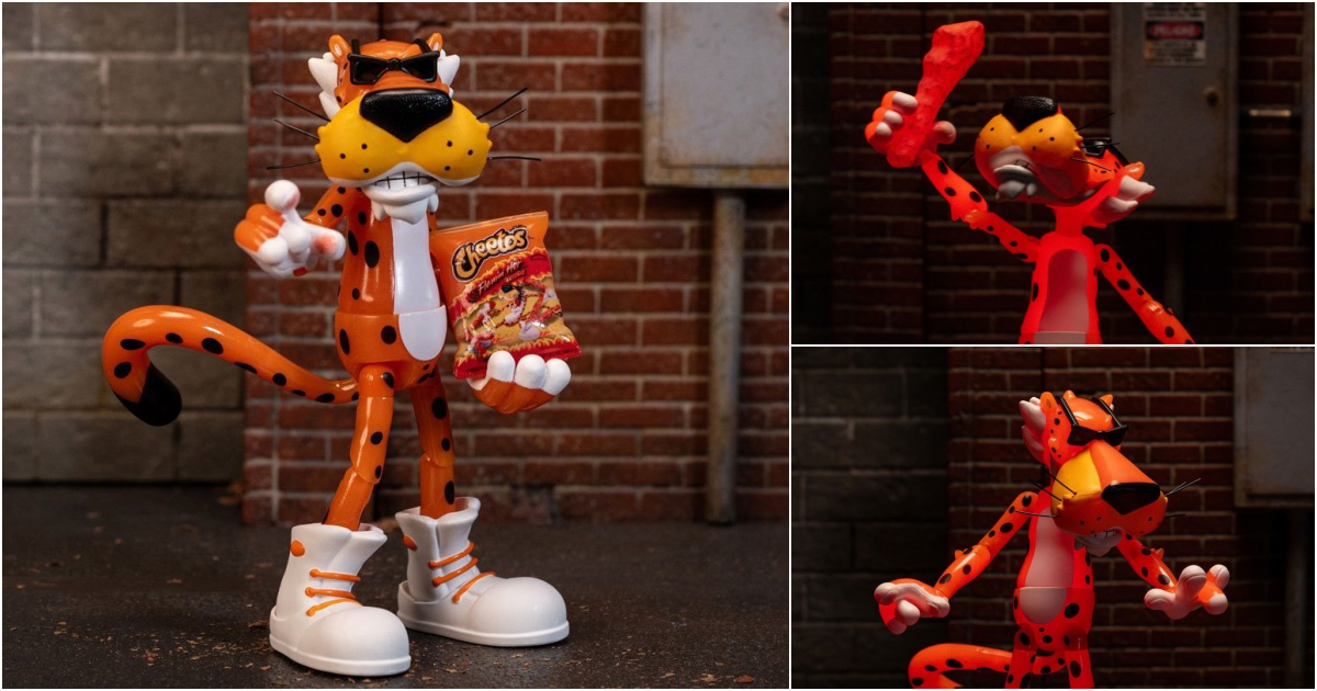 JADA TOYS『奇多 Cheetos 奇多豹（Chester Cheetah）火辣螢光版』6 吋可動人偶，辣到發燙的新造型再登場！