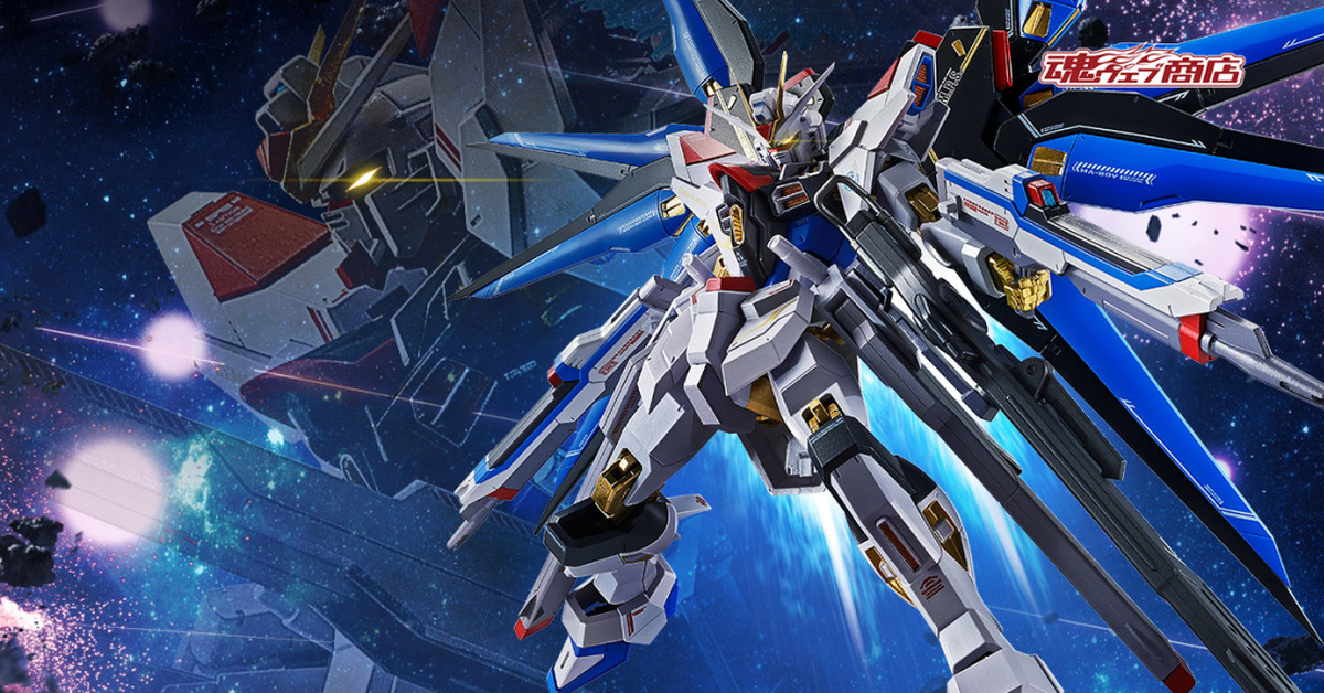 METAL ROBOT魂『攻擊自由鋼彈貳式』金色電鍍合金骨架  豐富武裝再現「火力齊射」狀態