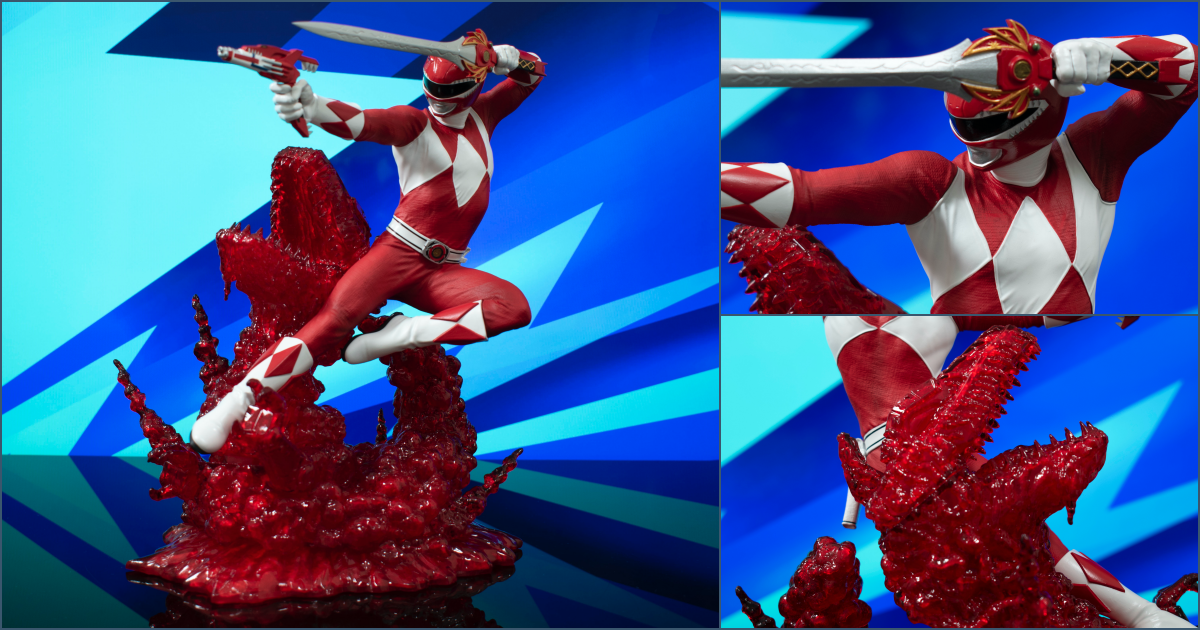 Diamond Select Toys『《金剛戰士》紅衣戰士（Red Ranger）』PVC 雕像，大份量特效件豪氣現身！