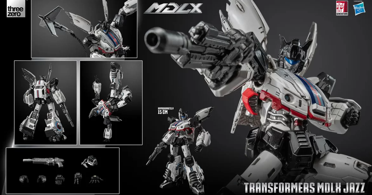 threezero MDLX『《變形金剛》爵士（Jazz）』可動人偶，細緻結構結合經典造型詮釋柯博文的得力助手！