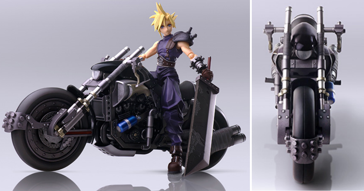 SQEX『BRING ARTS FF7 克勞德＆HARDY DAYTONA』6吋可動模型！極具衝擊力的造形再現