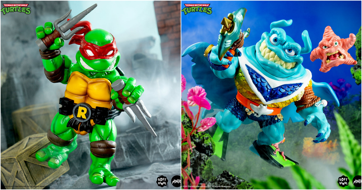 MONDO『《忍者龜》拉婓爾（Raphael）／魟菲力（Ray Fillet）』軟膠玩具，烏龜兄弟正式到齊、變種夥伴強勢登場！