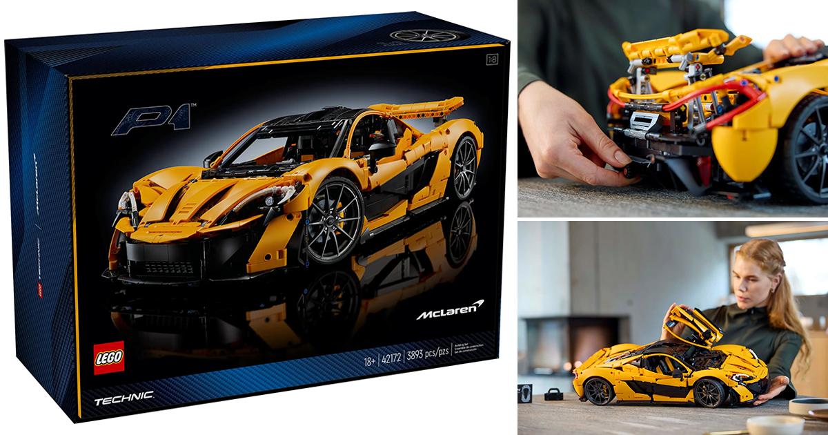 LEGO 42172 科技系列「麥拉倫 (McLaren) P1」1/8 比例磚拼模型 靜止至時速 100 公里 3 秒完成的強悍超跑降臨！