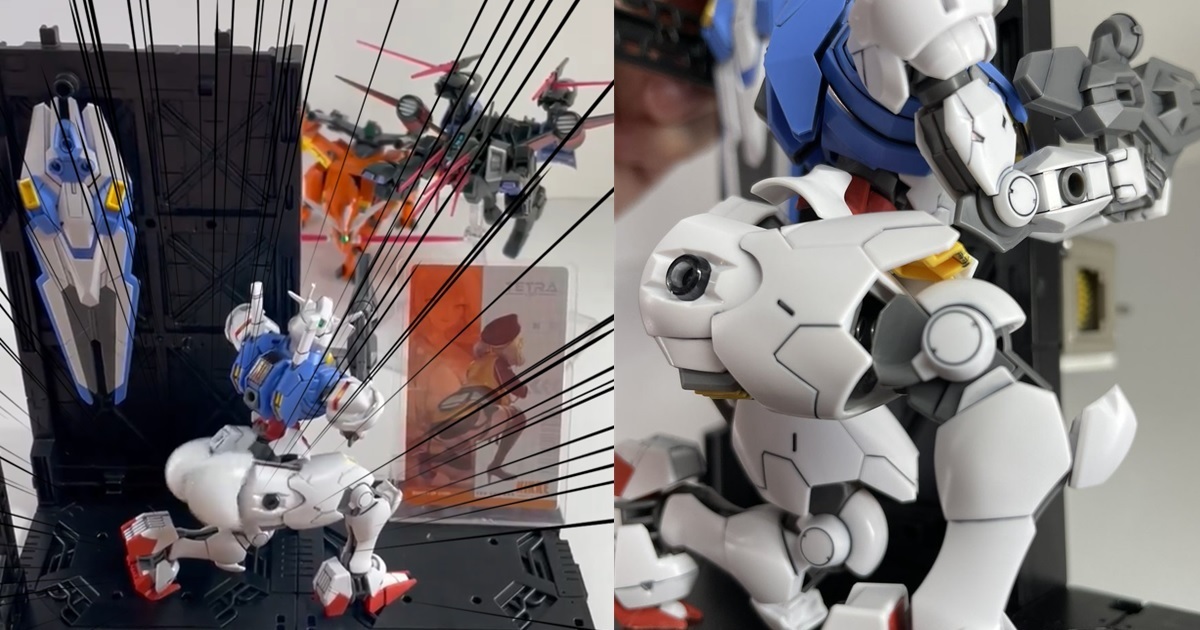 鋼彈美尻躍動！ 鋼普拉玩家改造《水星的魔女》風靈鋼彈成為電臀「妮姬」一份子