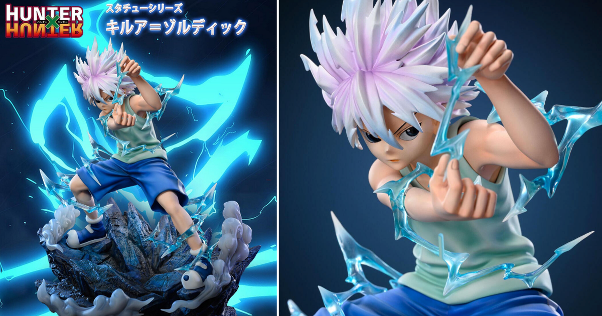 PLEX『HUNTER×HUNTER獵人 奇犽‧揍敵客』大型雕像 40公分再現魄力場景！