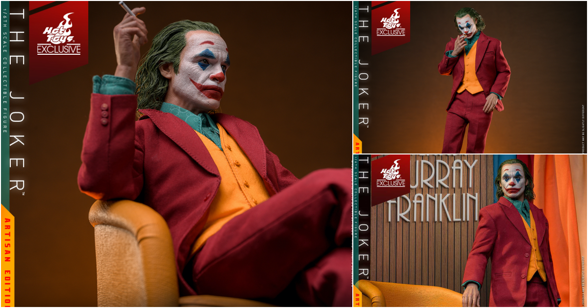 Hot Toys『《小丑》小丑（Joker）Artisan Edition』1/6 比例收藏級可動人偶，豐富配件再現震懾觀眾的經典場景！