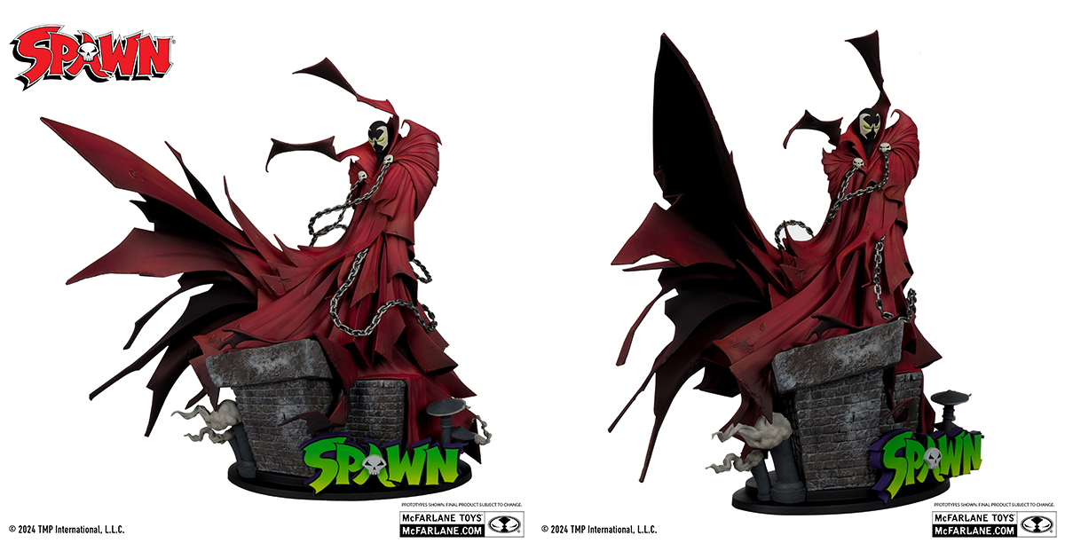 麥法蘭《Spawn/Batman》閃靈悍將 by Greg Capullo 1/8 比例全身雕像