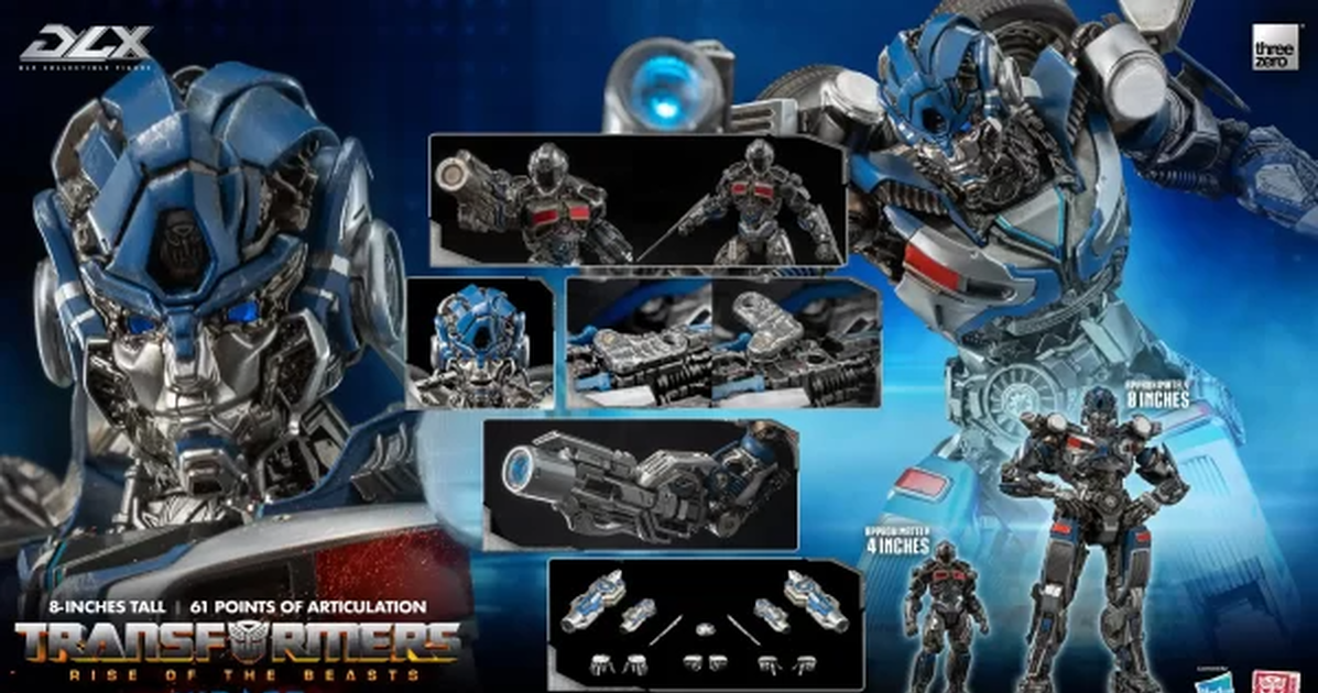 threezero DLX『《變形金剛：萬獸崛起》幻影（Mirage）』可動人型，附贈決戰身著幻影戰鬥服的諾亞！