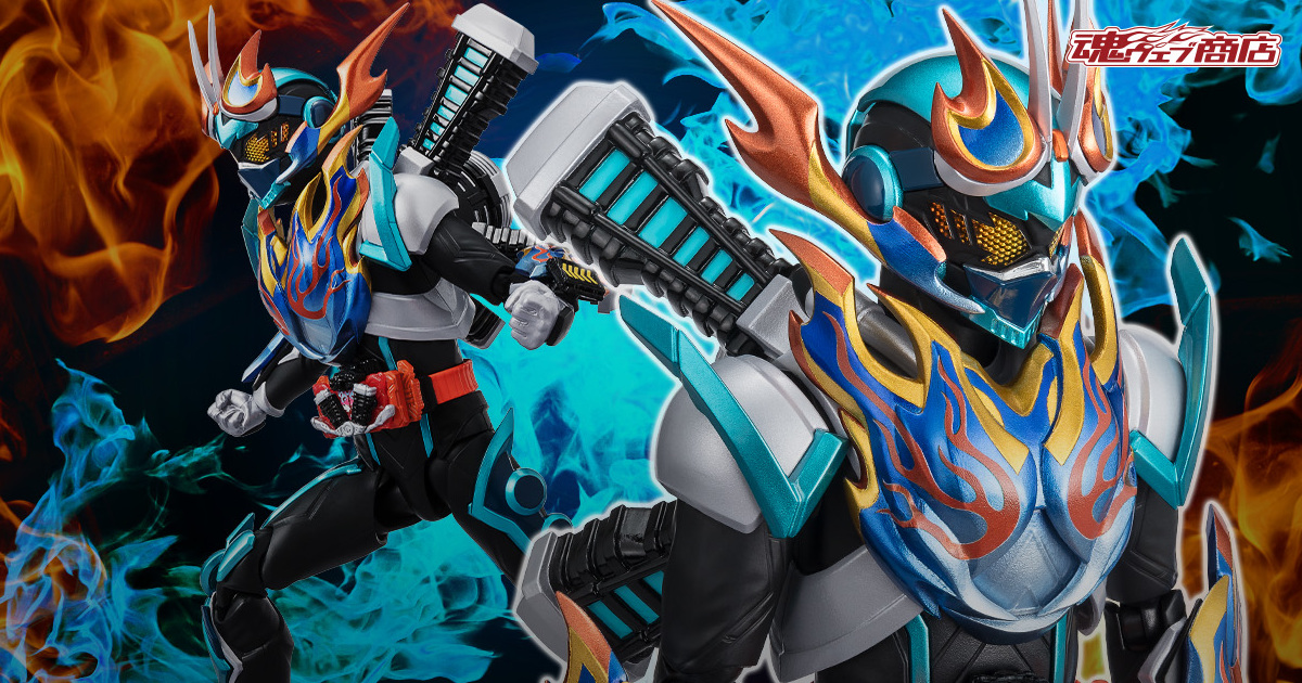 S.H.Figuarts『《假面騎士葛查多》假面騎士 烈焰葛查多 蒸汽蝗蟲型態』可動人偶，塗裝高質感再現熾熱的強化型態！