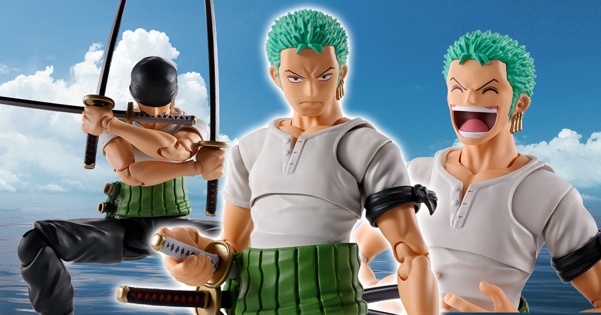 S.H.Figuarts『《航海王》羅羅亞·索隆——冒險的黎明』可動人偶，可靠的二把手回歸東方藍經典造型登場！