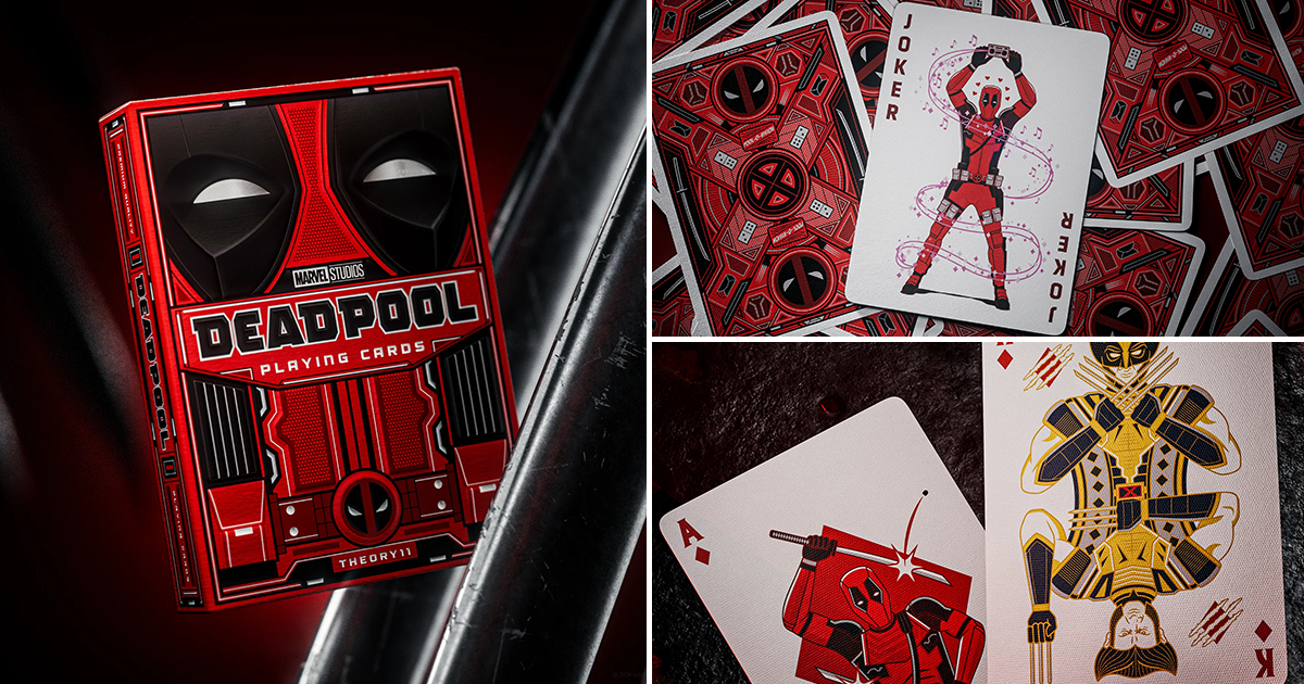 theory11「死侍收藏級撲克牌」（Deadpool Playing Cards）豐富牌面展現賤嘴傭兵的胡鬧個性！