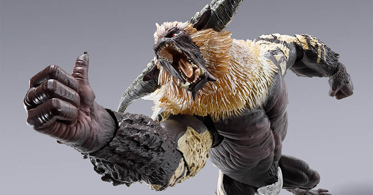 S.H.MonsterArts 魔物獵人新作『激昂金獅子』全貌公開 怒氣沖沖賽亞猴前來比讚！