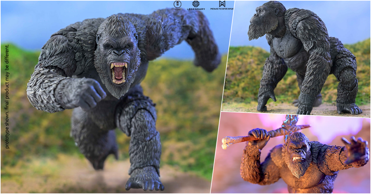 HIYA TOYS『《哥吉拉與金剛：新帝國》金剛（Kong）』無比例可動模型，可動幅度大升級再現金剛生動姿態！
