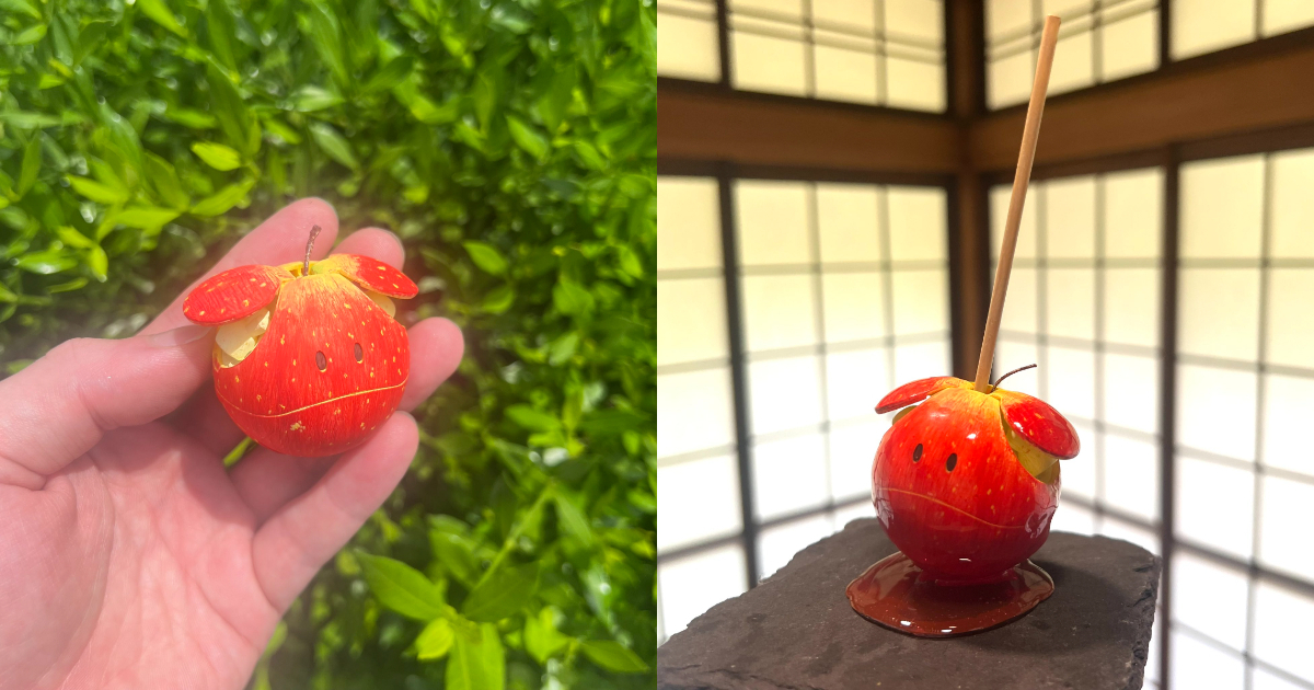 蘋果哈囉！？推主將「鋼彈系列」的「哈囉」模型做成蘋果糖造型，長這麼像竟然不是真蘋果！